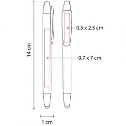 Articulo promocional: bolígrafo de cartón con mecanismo pulsador